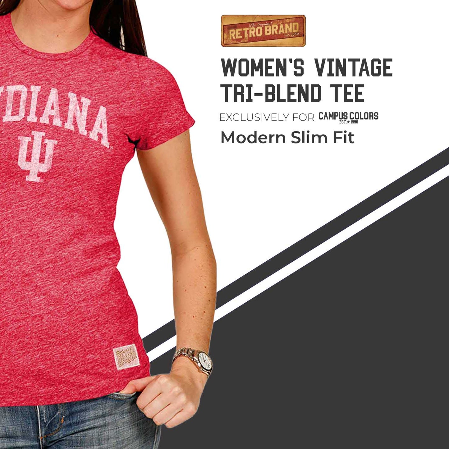 Indiana Hoosiers University Women's T-Shirt - Crimson