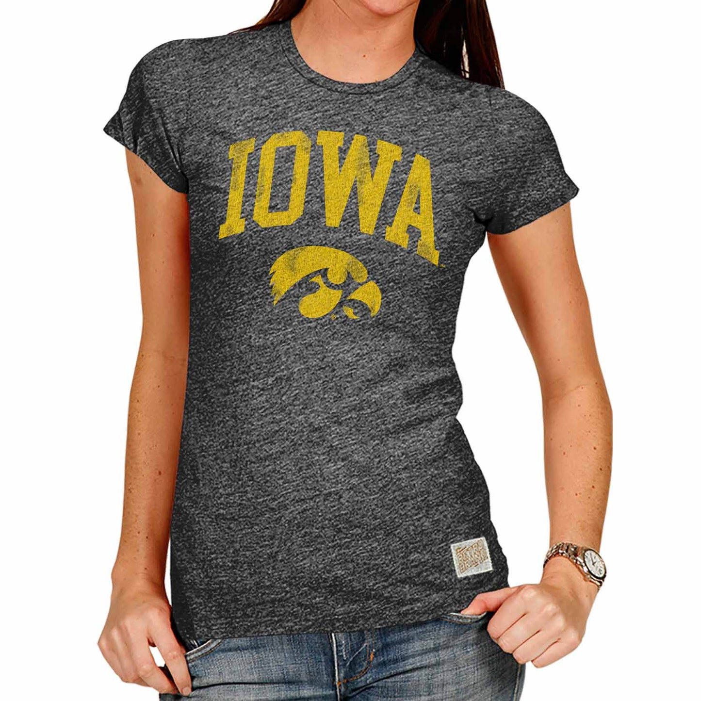Iowa Hawkeyes University Women's T-Shirt - Black