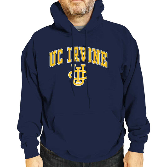 UC-Irvine Anteaters Adult Arch & Logo Soft Style Gameday Hooded Sweatshirt - Navy