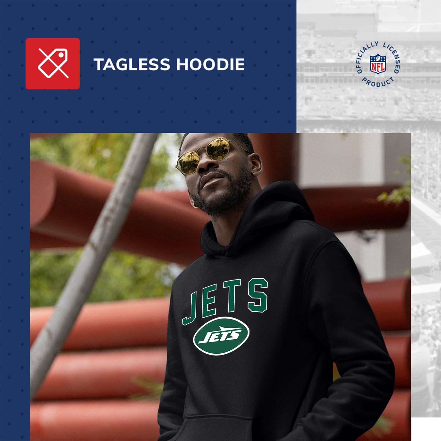 New York Jets NFL Home Team Hoodie - Black