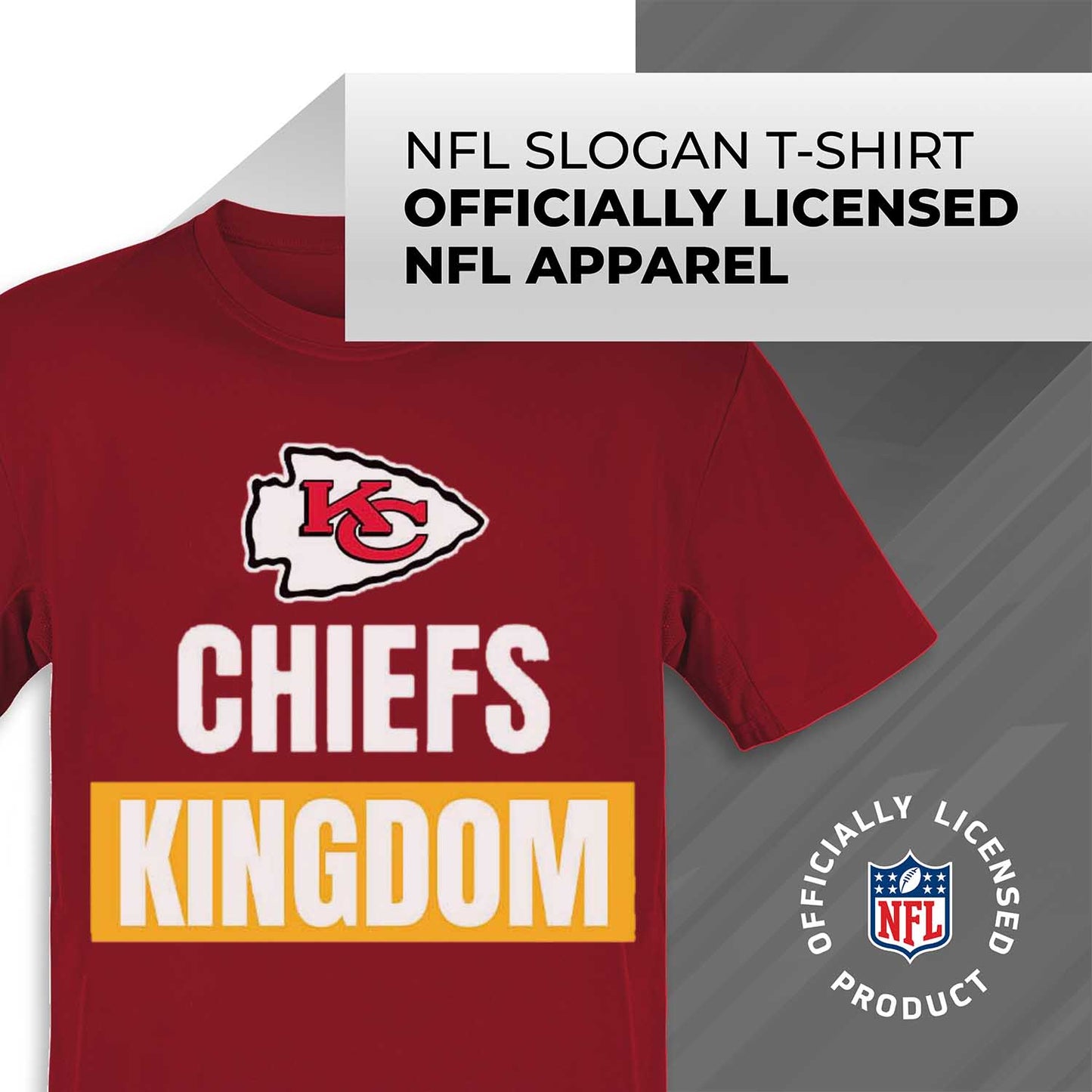 Kansas City Chiefs NFL Adult Team Slogan Unisex T-Shirt - Red