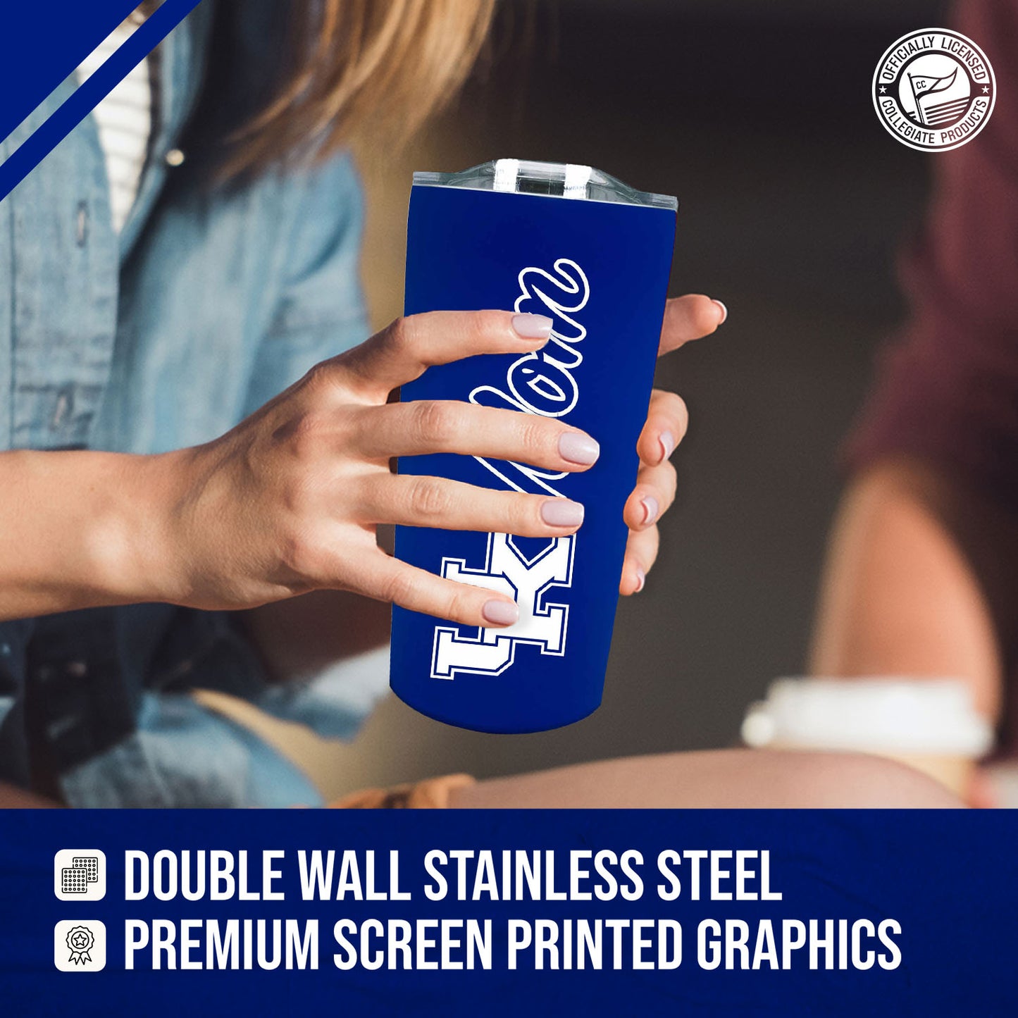 Kentucky Wildcats NCAA Stainless Steel Travel Tumbler for Mom - Royal