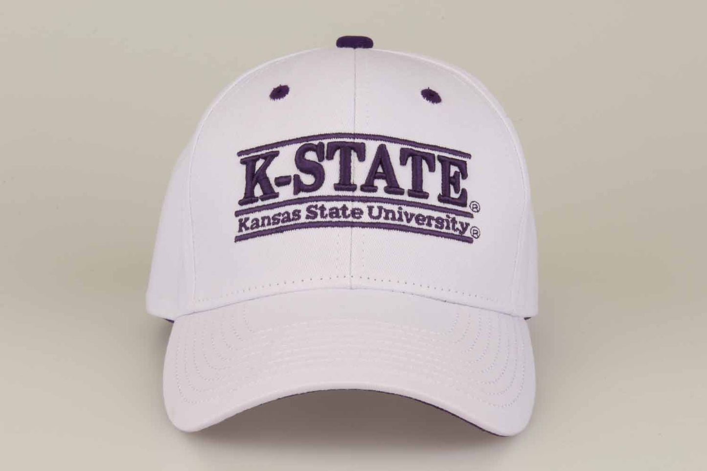 Kansas State Wildcats Adult Game Bar Adjustable Hat - White