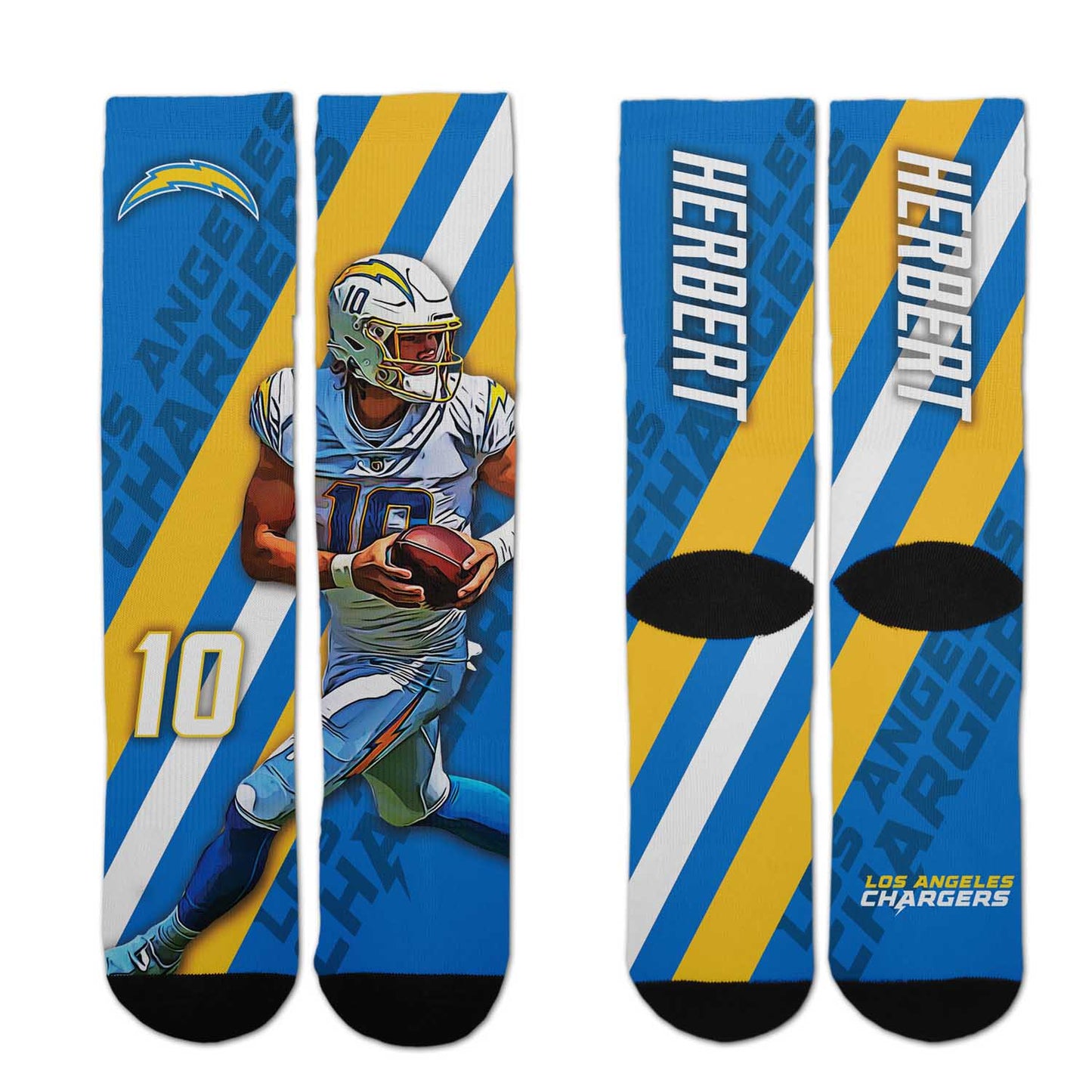 Los Angeles Chargers NFL Youth Player Stripe Sock - Blue