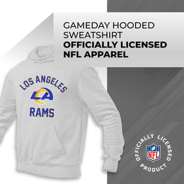 Los Angeles Rams NFL Adult Gameday Hooded Sweatshirt - Sport Gray