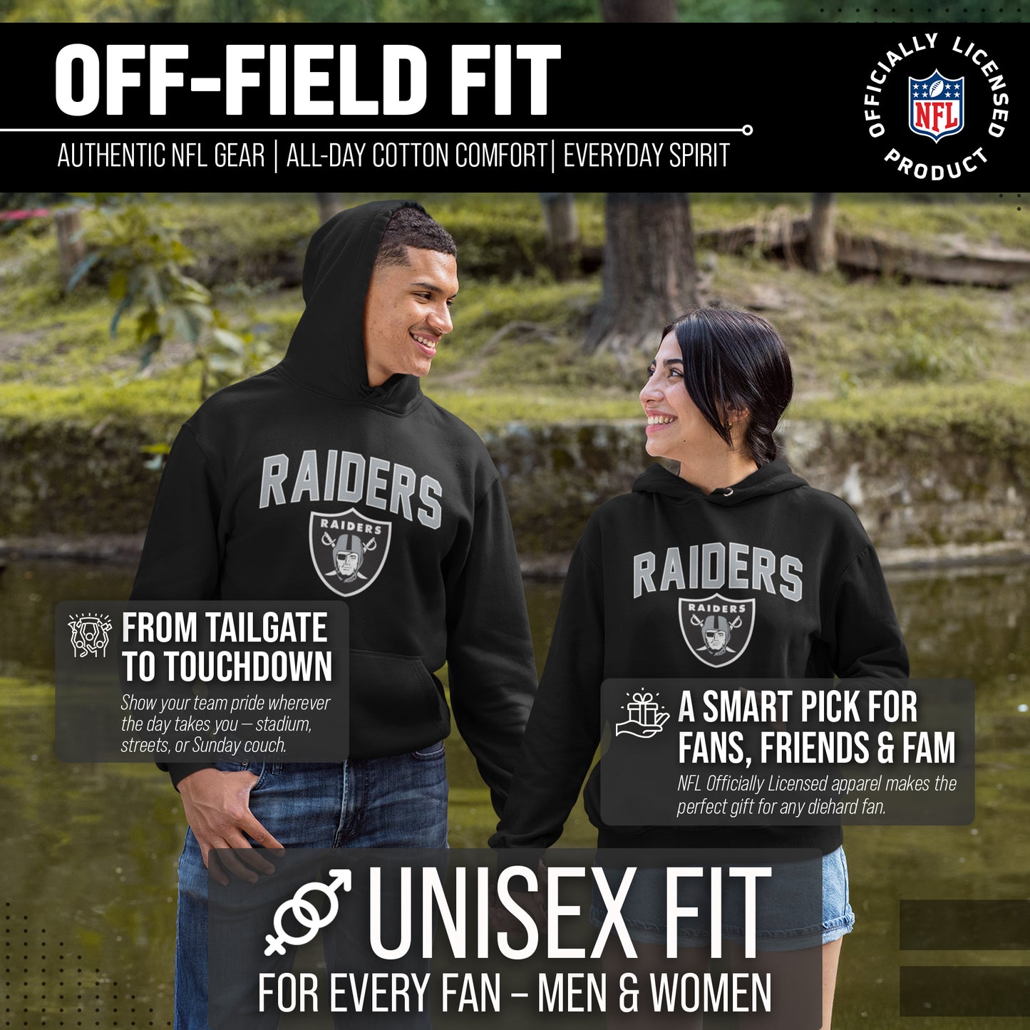 Las Vegas Raiders NFL Home Team Hoodie - Black