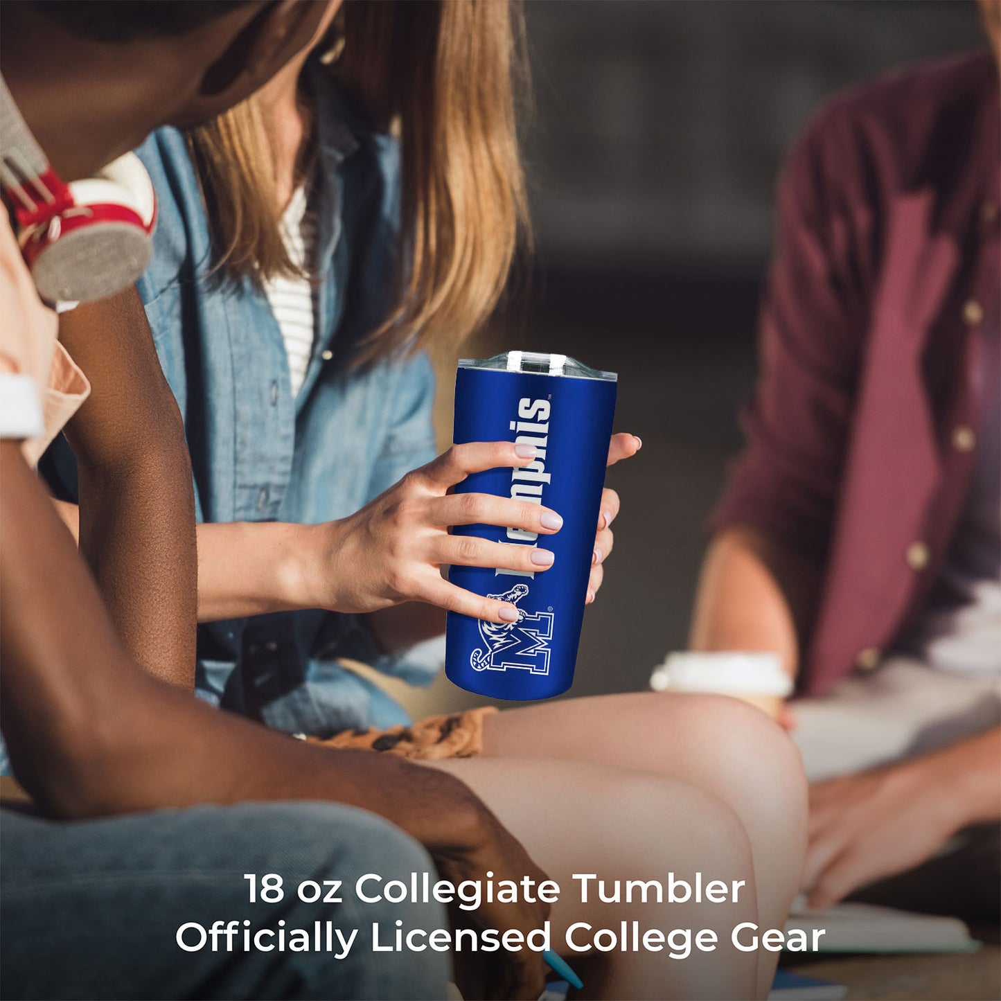 Memphis Tigers NCAA Stainless Steel Tumbler perfect for Gameday - Royal