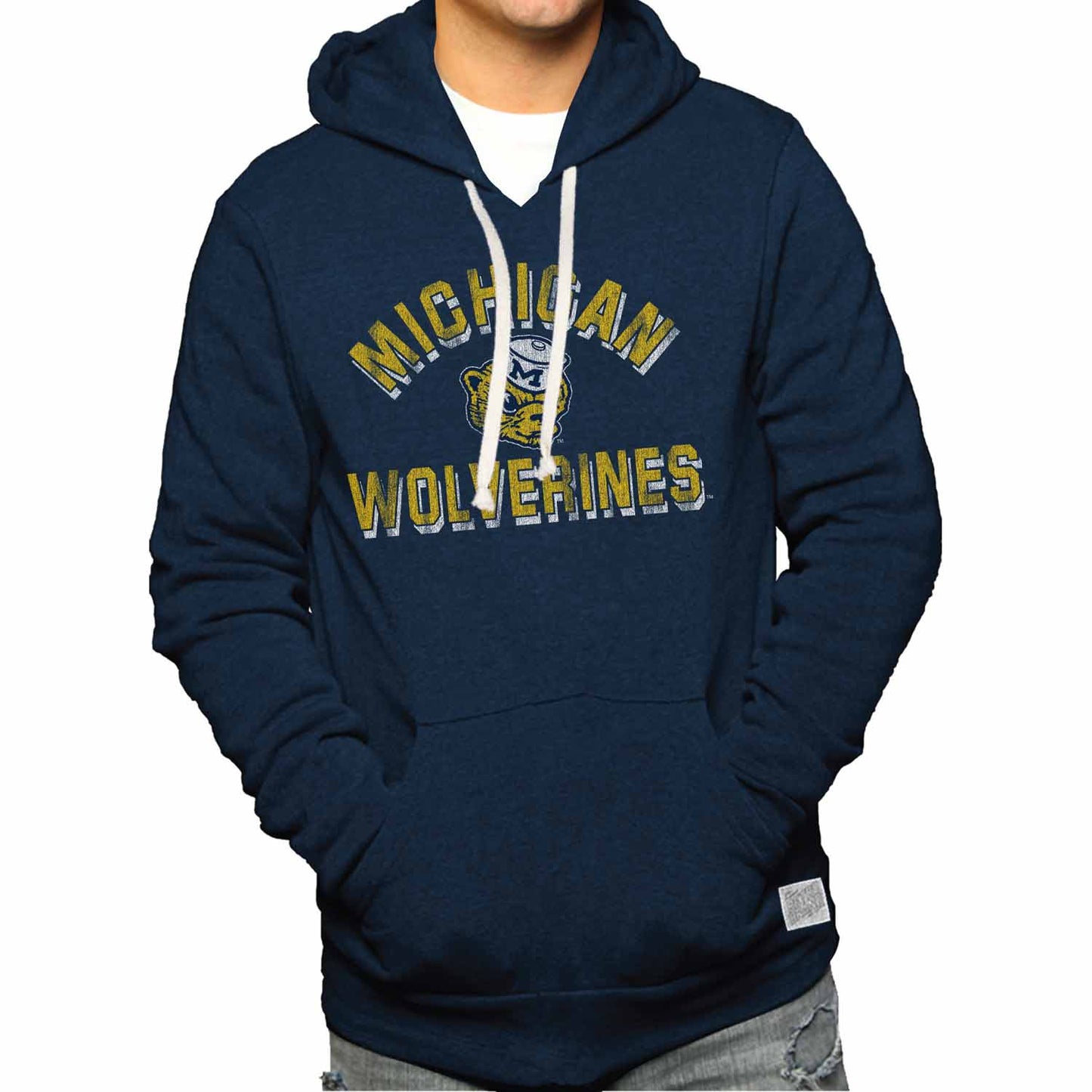 Michigan Wolverines Adult University Hoodie - Navy