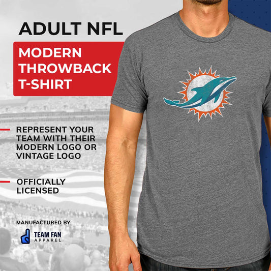 Miami Dolphins NFL Modern Throwback T-shirt - Team Color