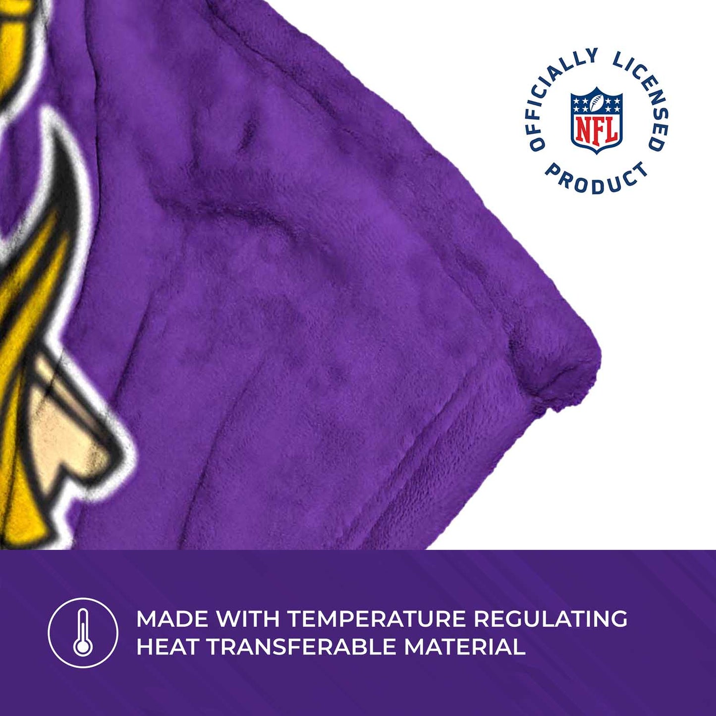 Minnesota Vikings Northwest NFL Hi-Def Dalvin Cook Silk Blanket - Purple