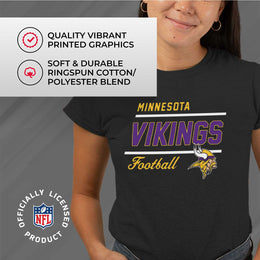 Minnesota Vikings NFL Gameday Women's Relaxed Fit T-shirt - Black