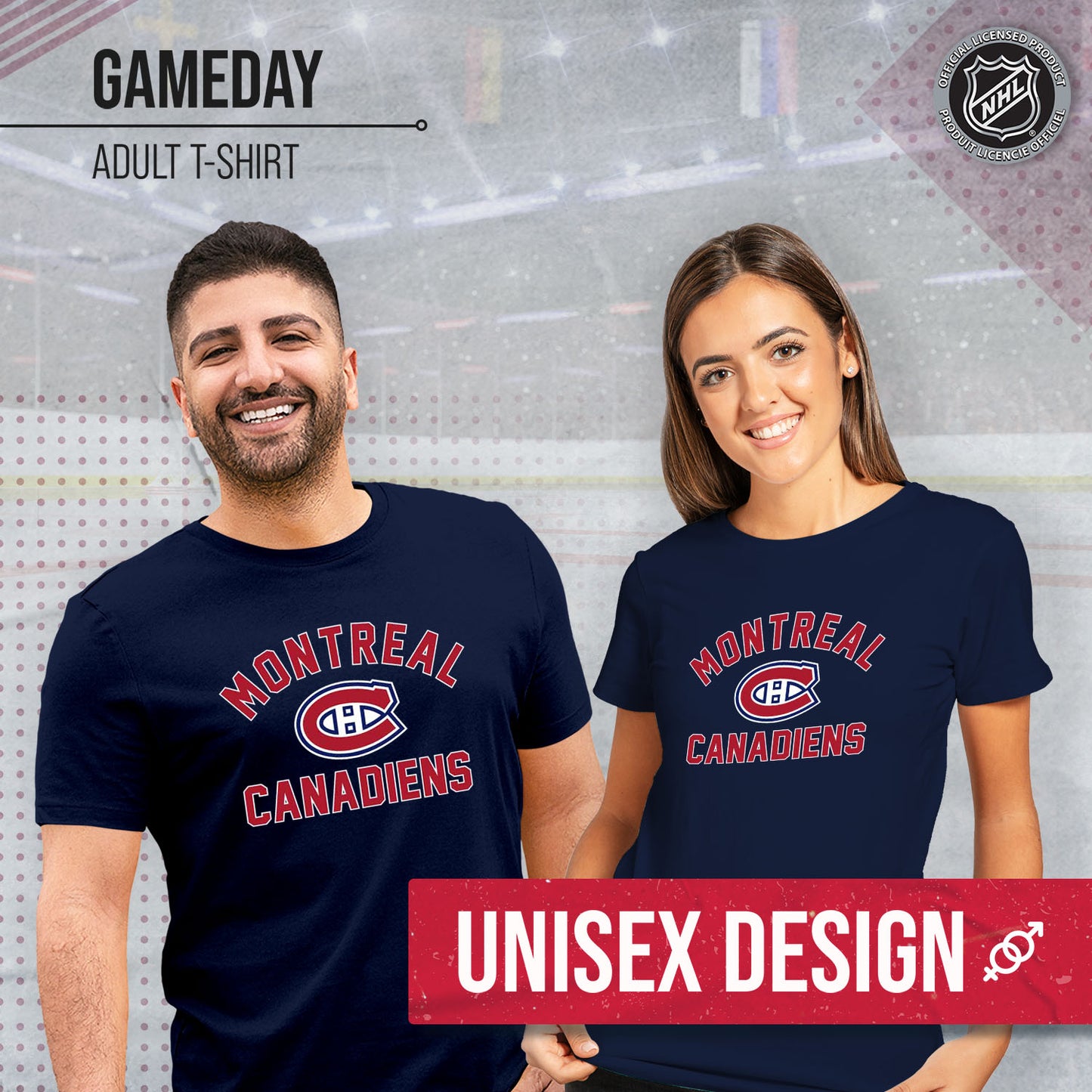 Montreal Canadiens NHL Adult Game Day Unisex T-Shirt - Navy