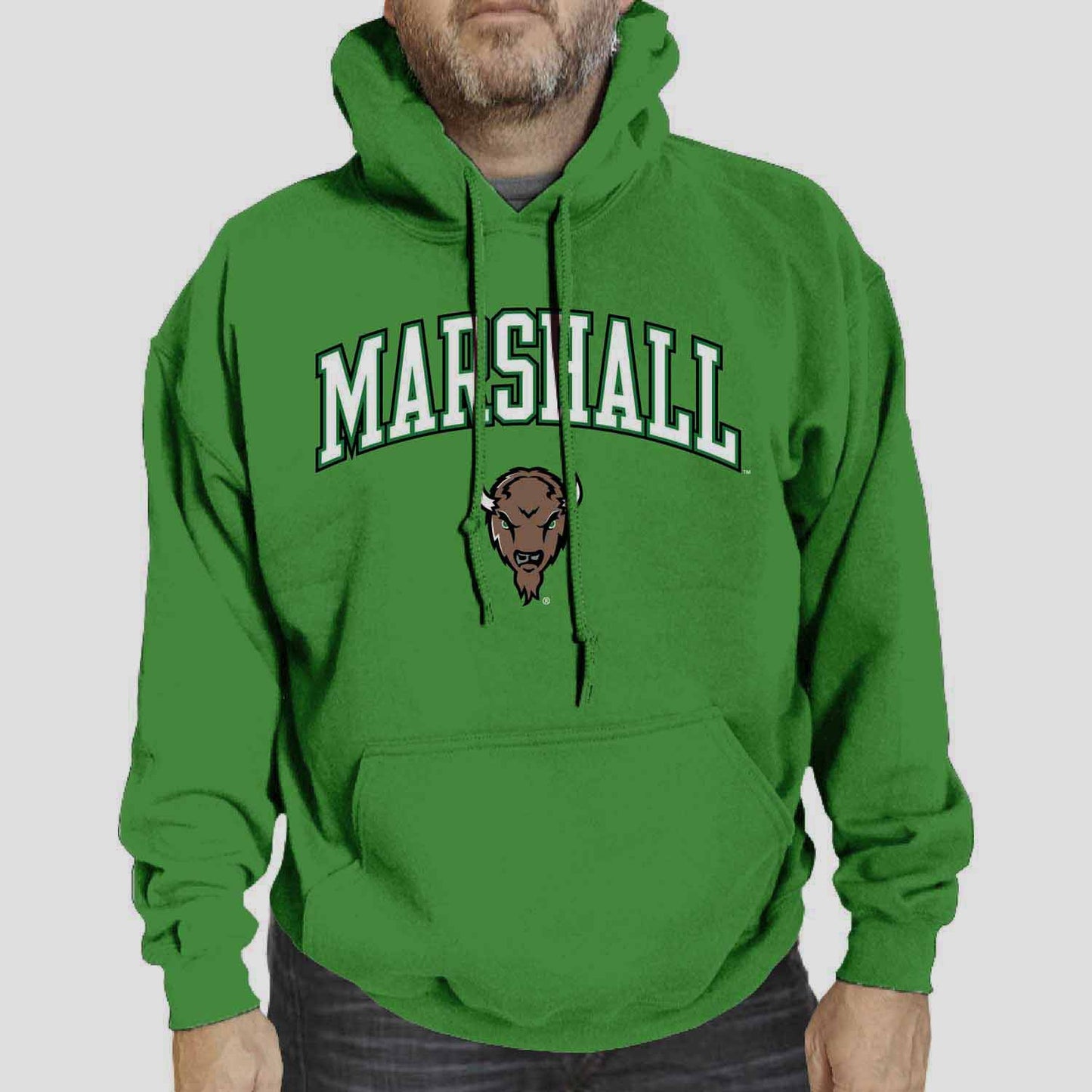 Marshall Thundering Herd Adult Arch & Logo Soft Style Gameday Hooded Sweatshirt - Green
