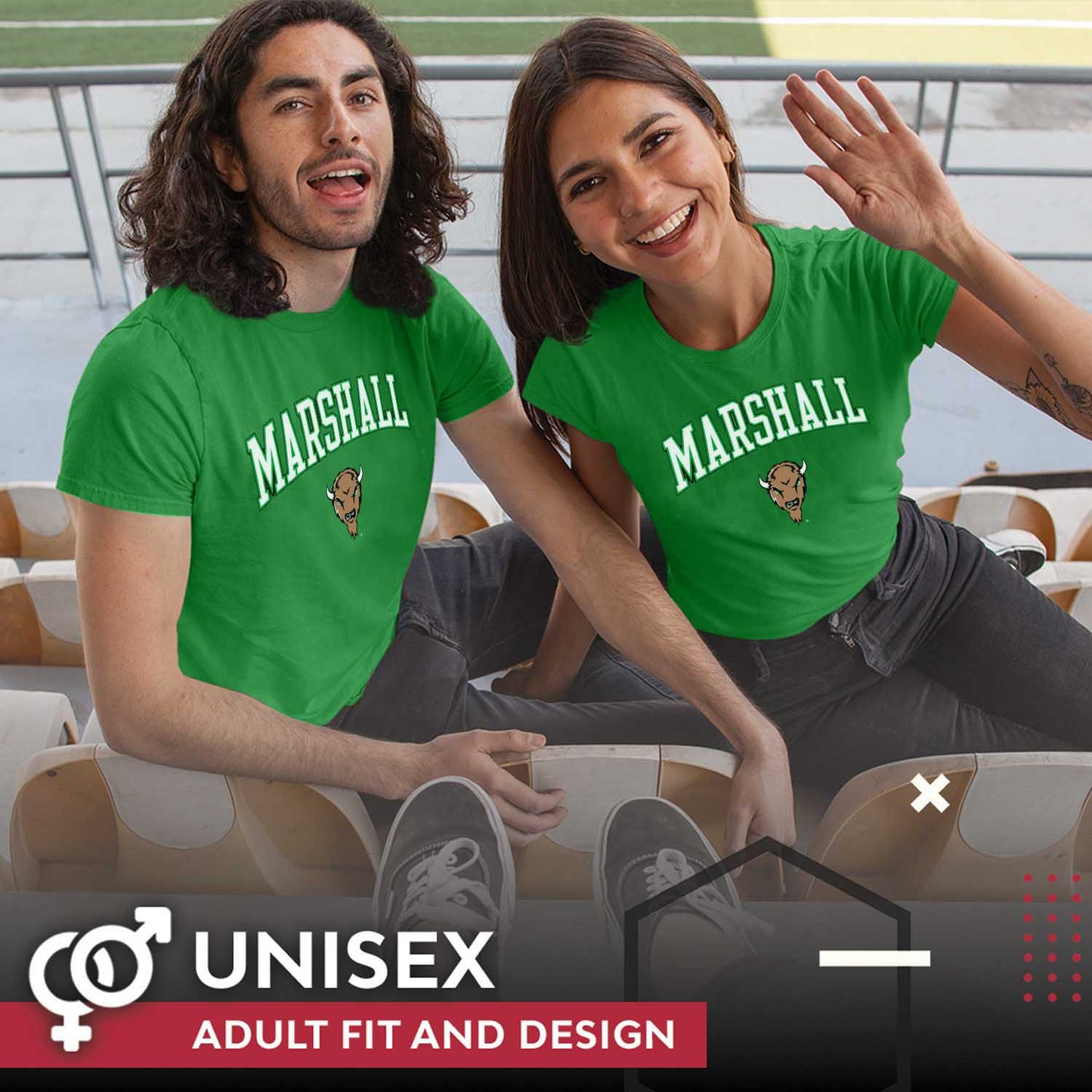 Marshall Thundering Herd NCAA Adult Gameday Cotton T-Shirt - Green