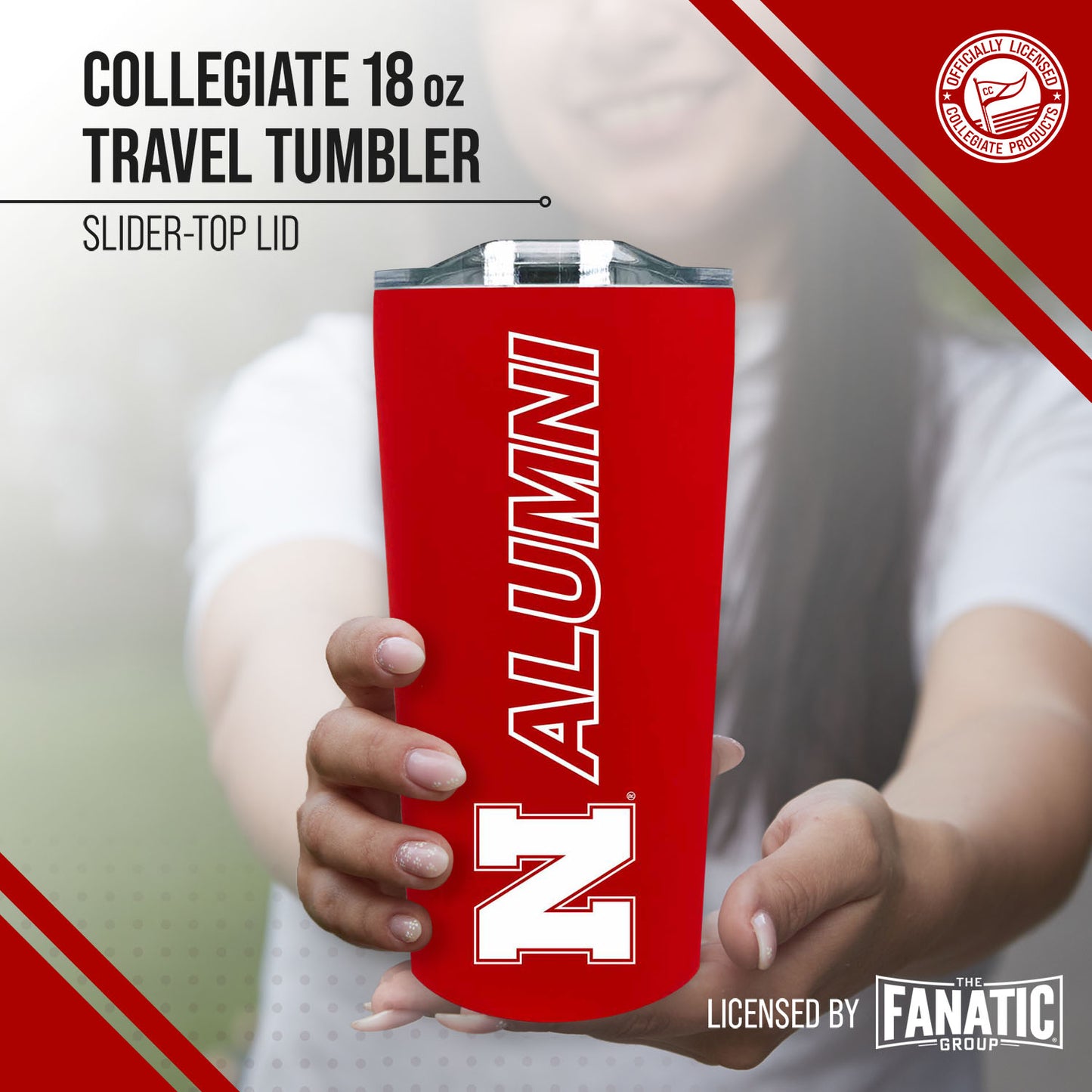 Nebraska Cornhuskers Collegiate Stainless Steel Travel Tumbler for Alumni - Red