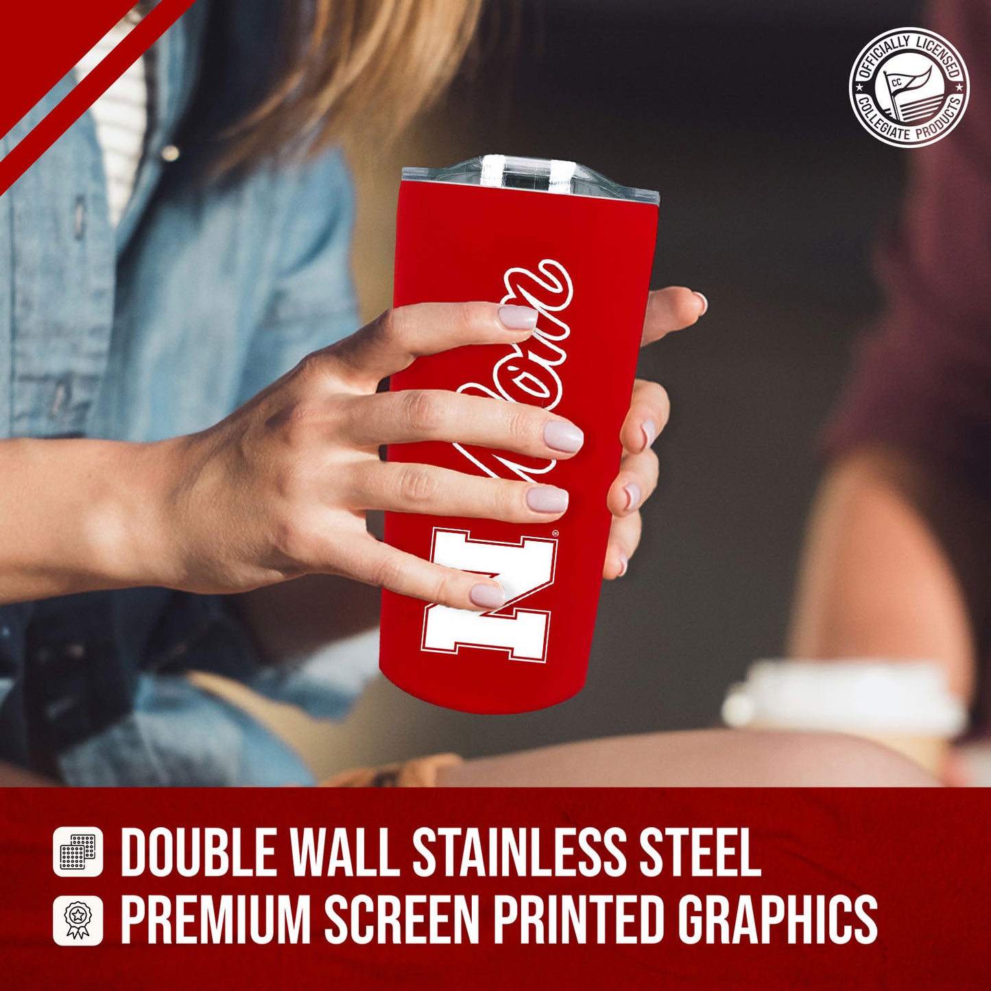 Nebraska Cornhuskers NCAA Stainless Steel Travel Tumbler for Mom - Red