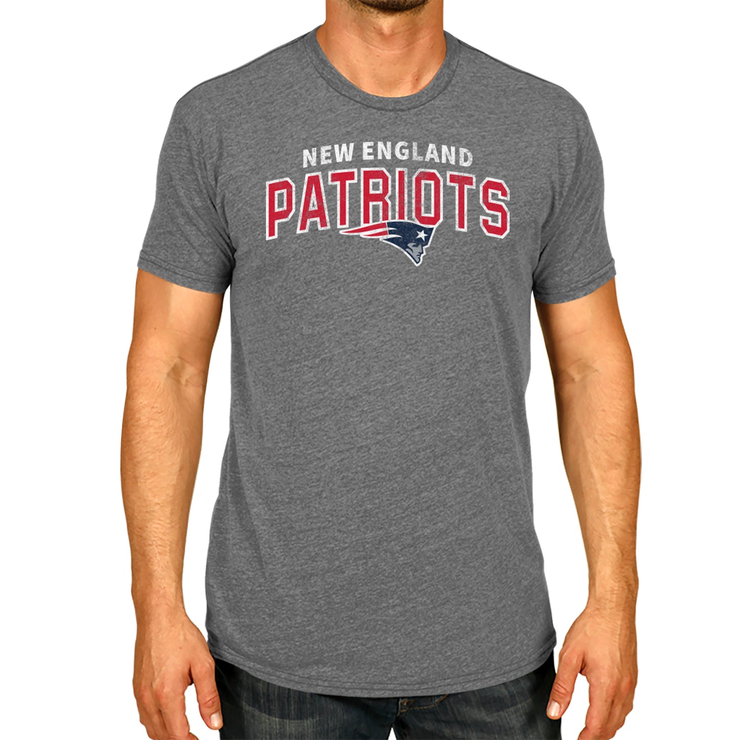 New England Patriots NFL Starting Fresh Short Sleeve Heather T-Shirt - Sport Gray