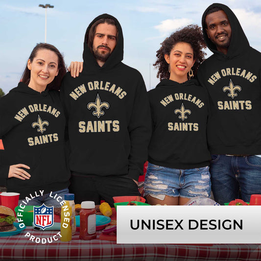 New Orleans Saints NFL Adult Gameday Hooded Sweatshirt - Black