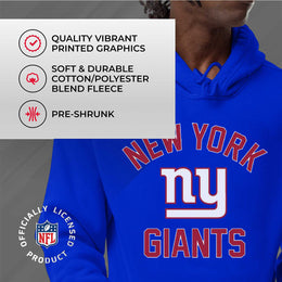 New York Giants NFL Adult Gameday Hooded Sweatshirt - Royal