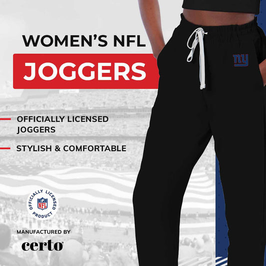 New York Giants NFL Women's Phase Jogger Pants - Black