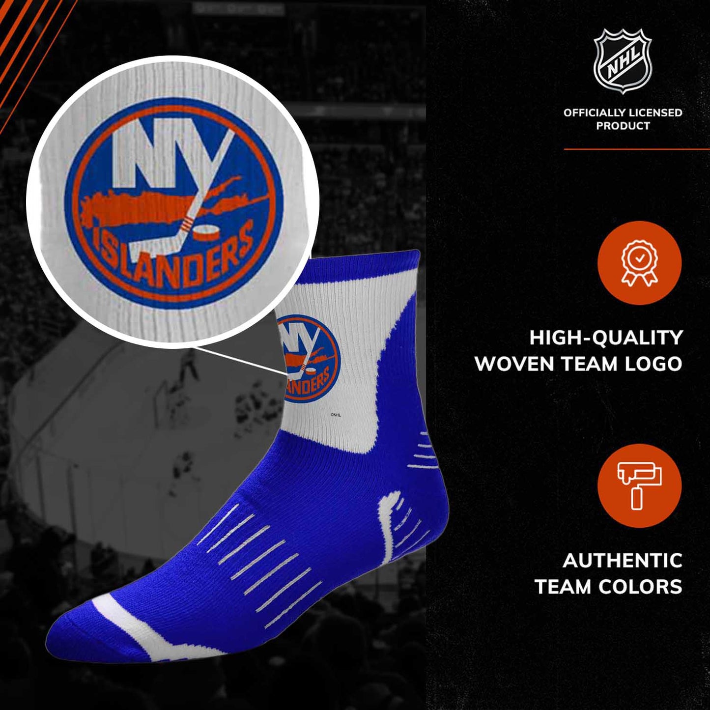 New York Islanders NHL Youth Surge Socks - Royal