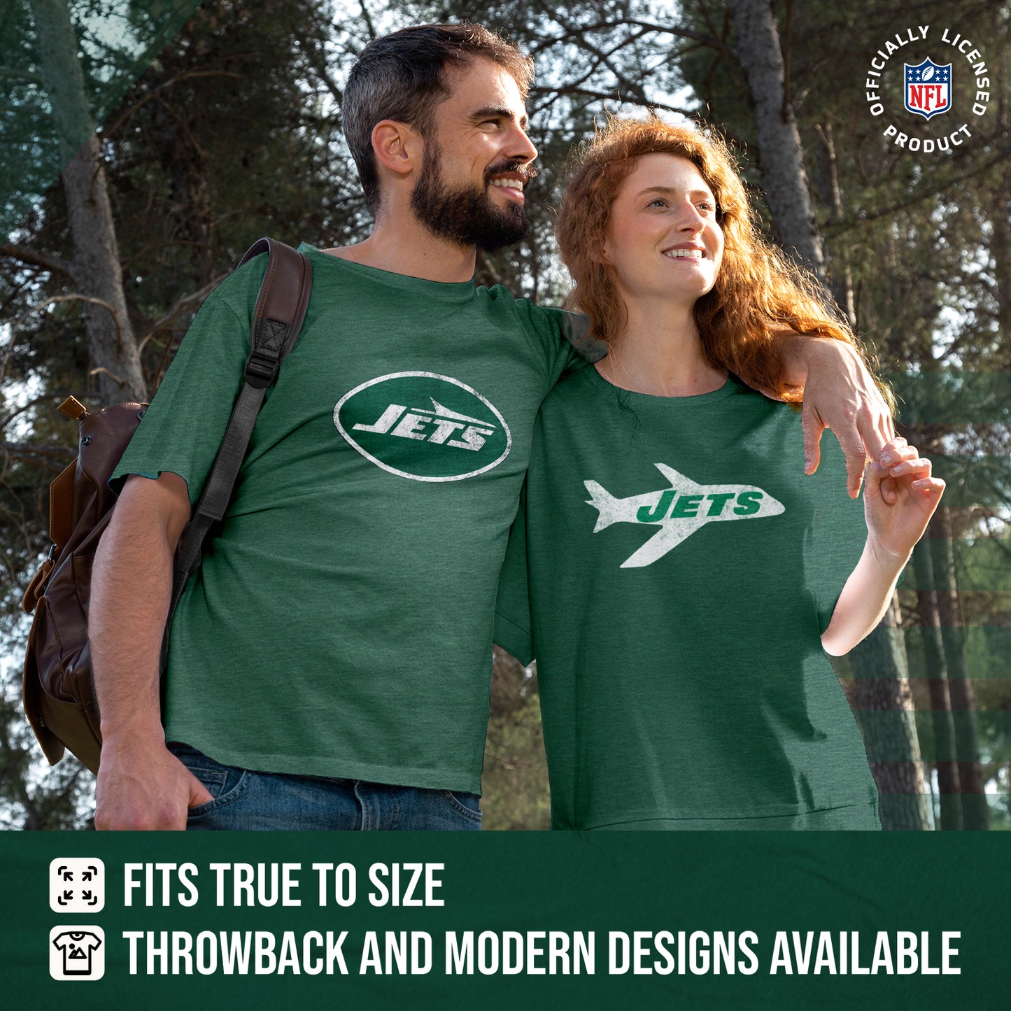 New York Jets NFL Modern Throwback T-shirt - Team Color
