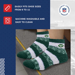 New York Jets NFL Cozy Soft Slipper Socks - Green