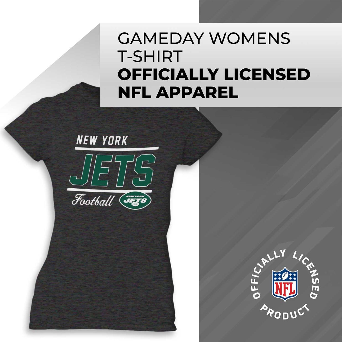 New York Jets NFL Gameday Women's Relaxed Fit T-shirt - Black