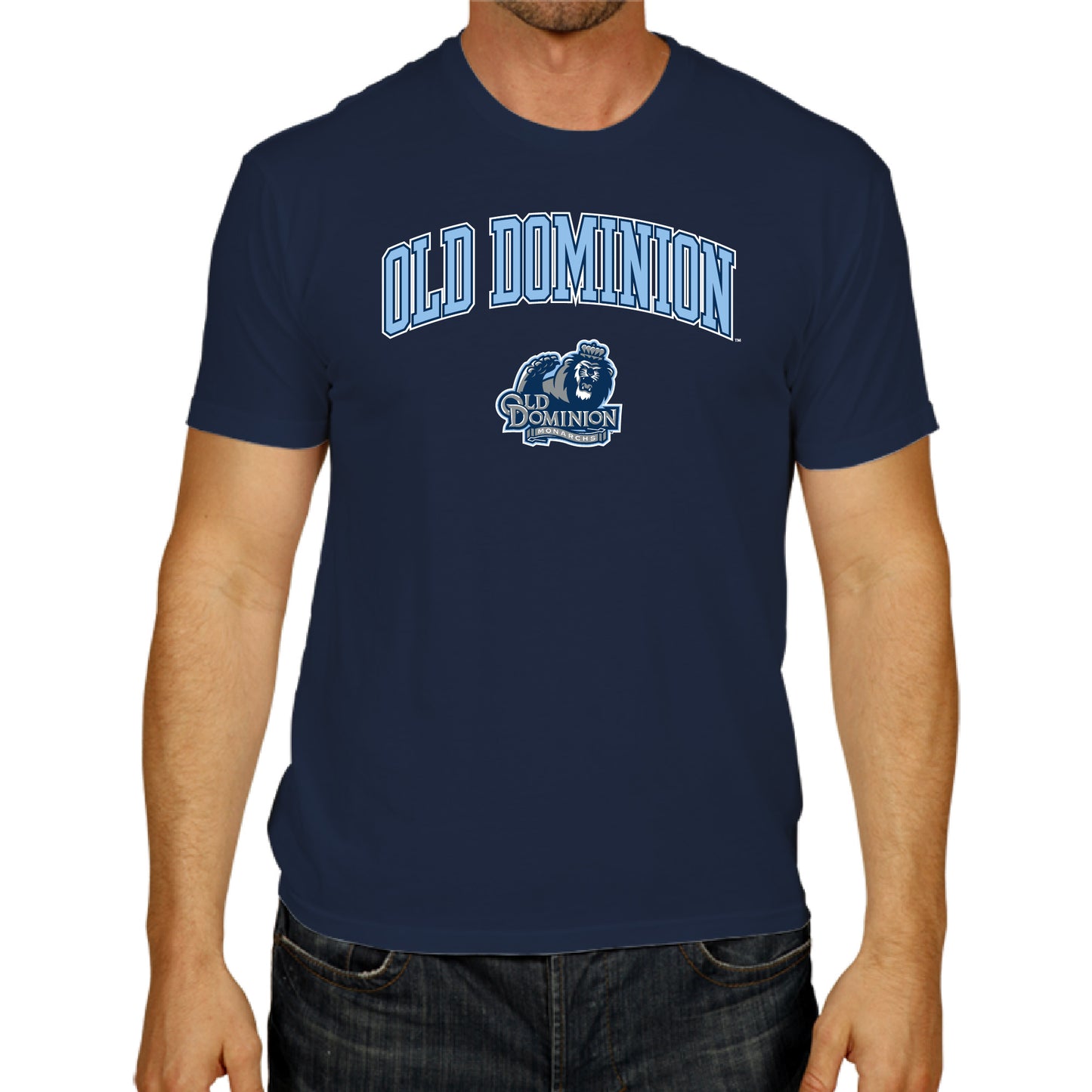 Old Dominion Monarchs NCAA Adult Gameday Cotton T-Shirt - Navy