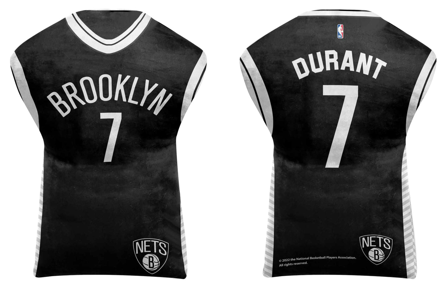 Brooklyn Nets NBA Travel Kevin Durant Jersey Cloud Pillow Bedding Accessories - Black