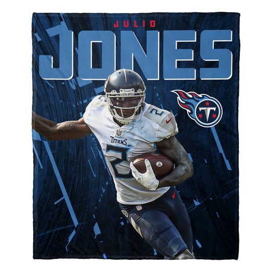 Tennessee Titans Northwest NFL Hi-Def Julio Jones Silk Blanket - Navy