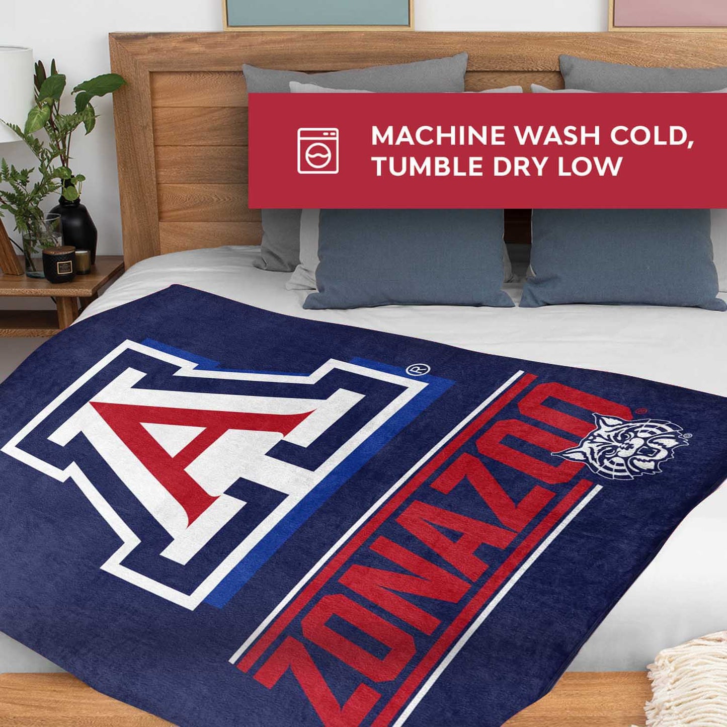 Arizona Wildcats NCAA Double Sided Blanket - Navy