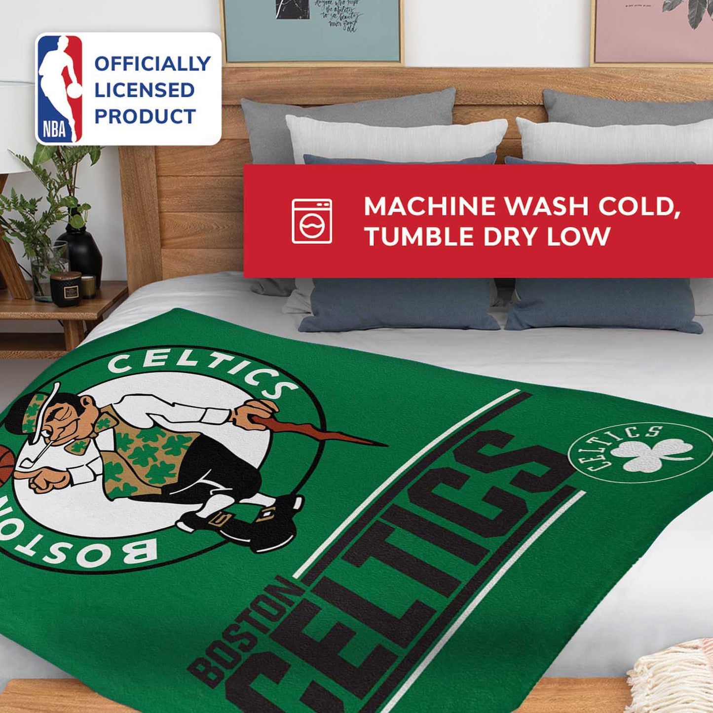 Boston Celtics NBA Double Sided Blanket - Green