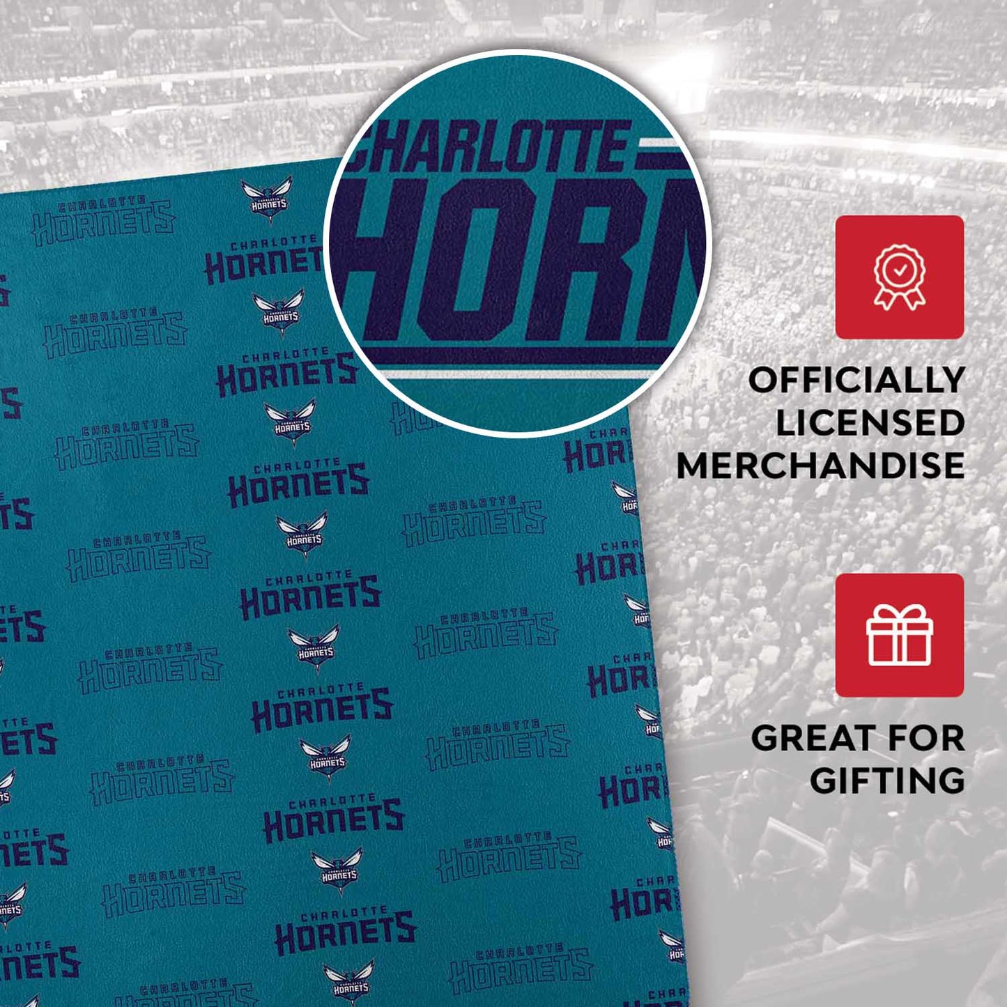 Charlotte Hornets NBA Double Sided Blanket - Teal