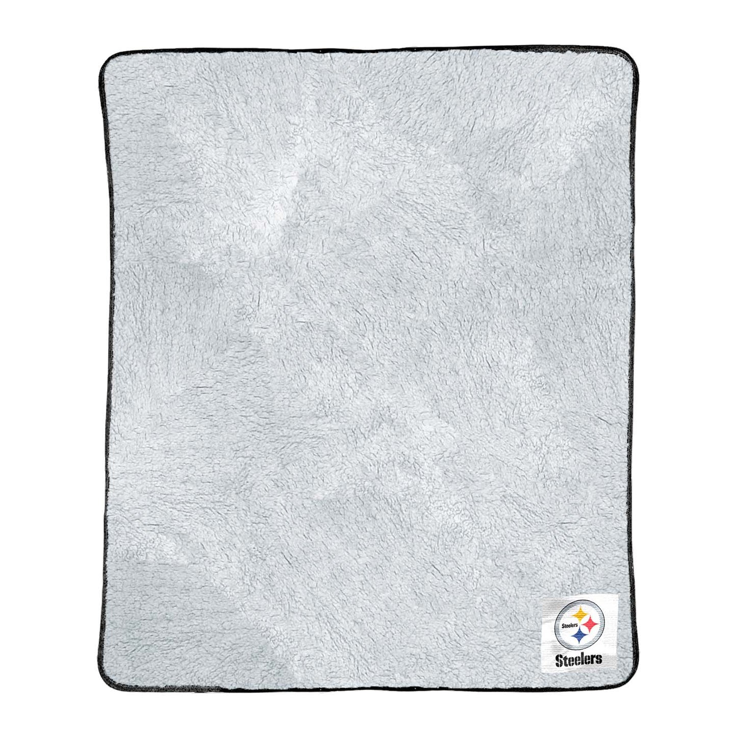Pittsburgh Steelers NFL Silk Touch Sherpa Throw Blanket - Black