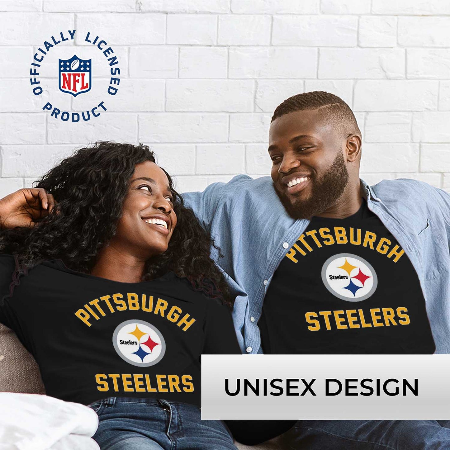 Pittsburgh Steelers NFL Gameday Adult Long Sleeve Shirt - Black
