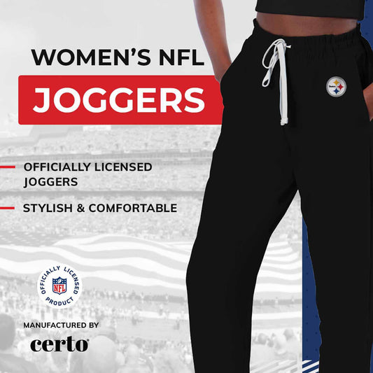 Pittsburgh Steelers NFL Women's Phase Jogger Pants - Black