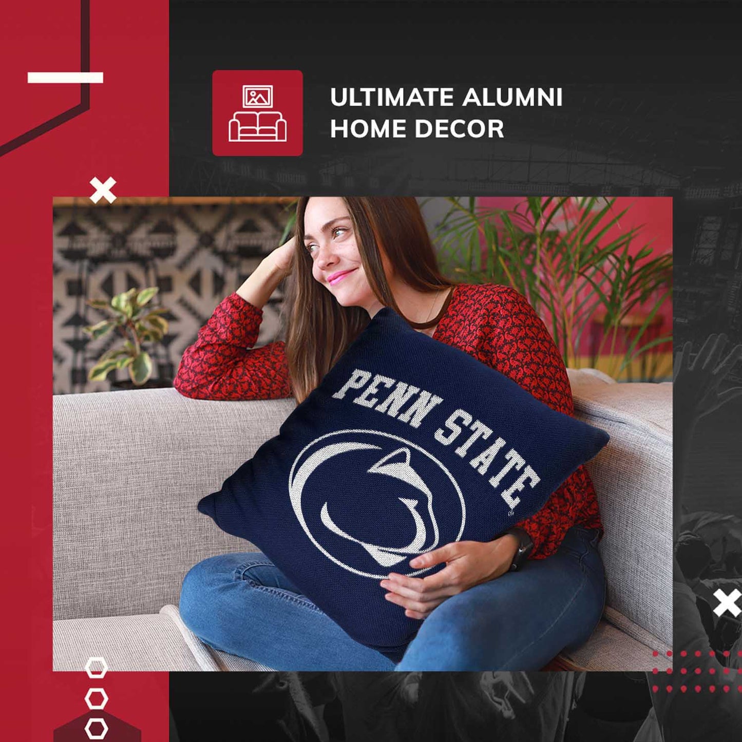 Penn State Nittany Lions NCAA Decorative Pillow - Navy