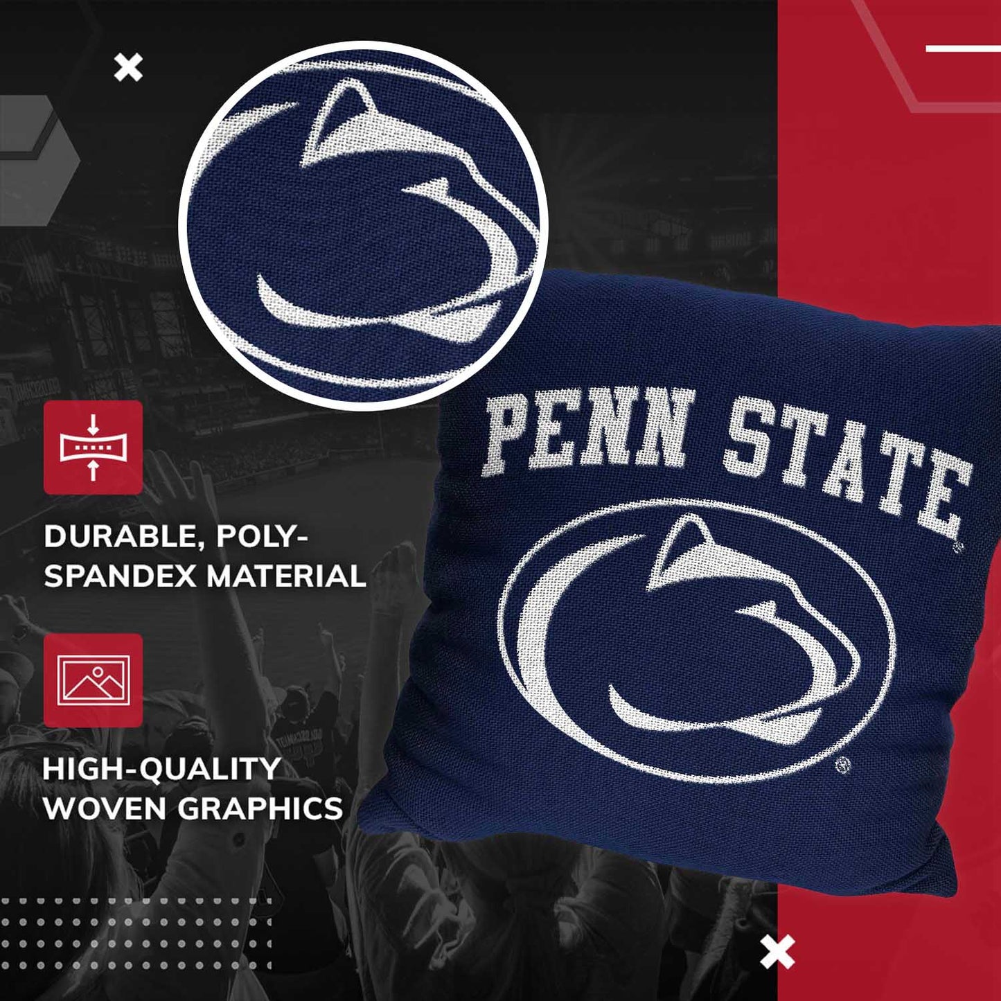 Penn State Nittany Lions NCAA Decorative Pillow - Navy