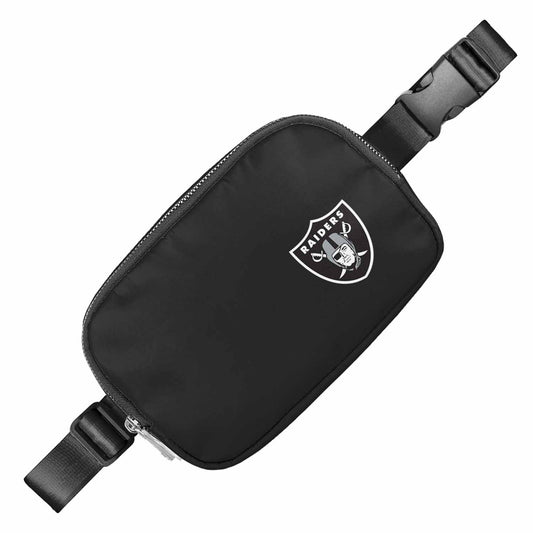 Las Vegas Raiders NFL Gameday On The Move Crossbody Belt Bag - Black