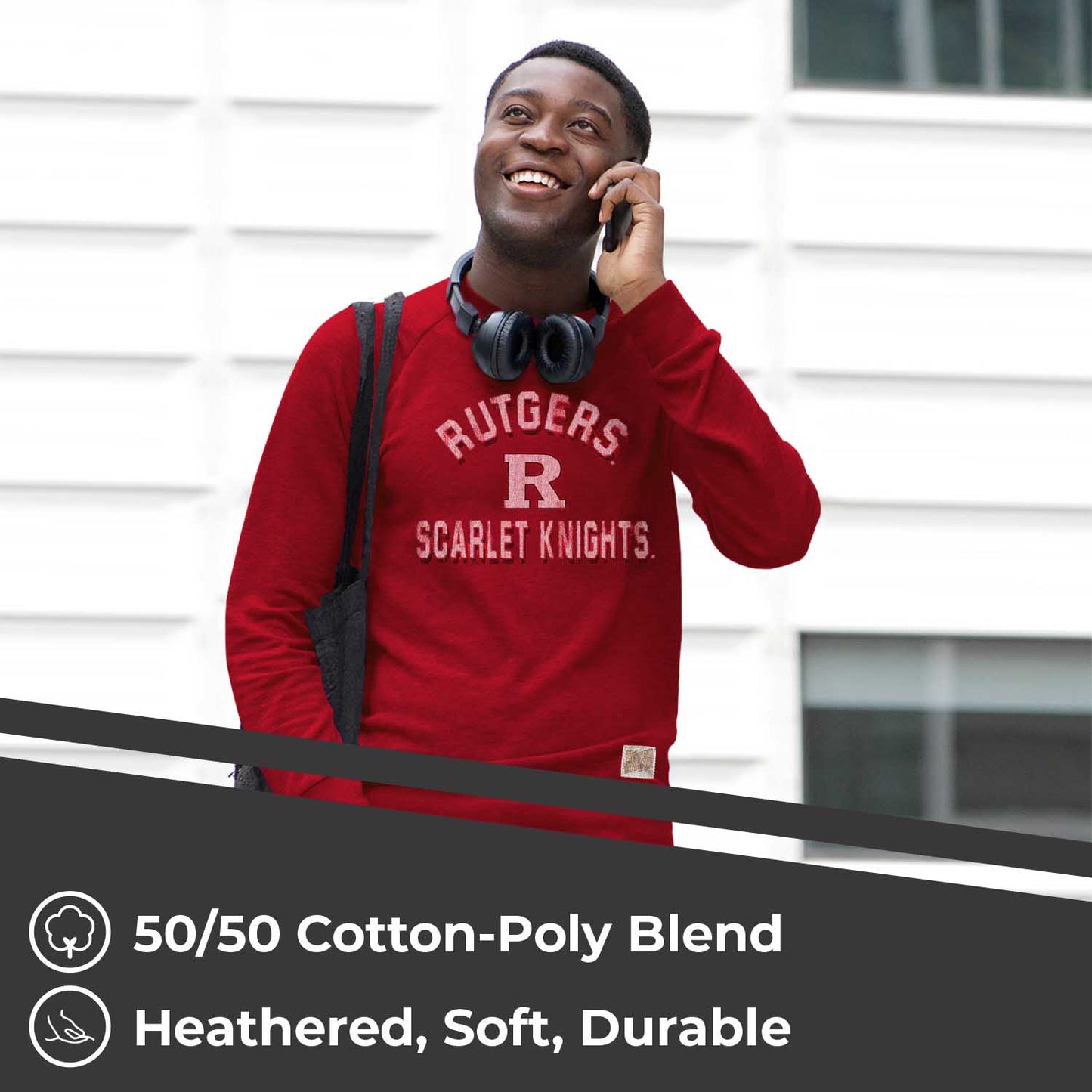 Rutgers Scarlet Knights Adult University Crewneck - Red