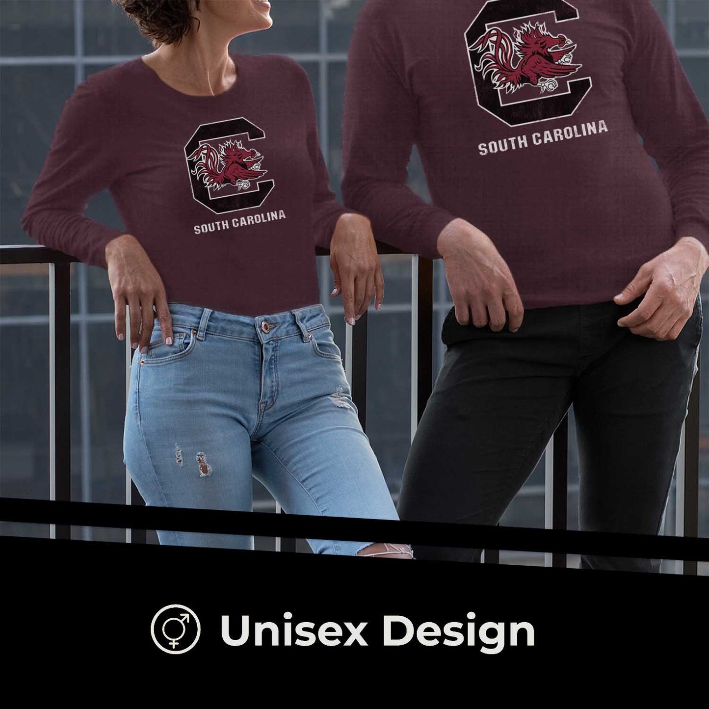 South Carolina Gamecocks NCAA MVP Adult Long-Sleeve Shirt - Maroon
