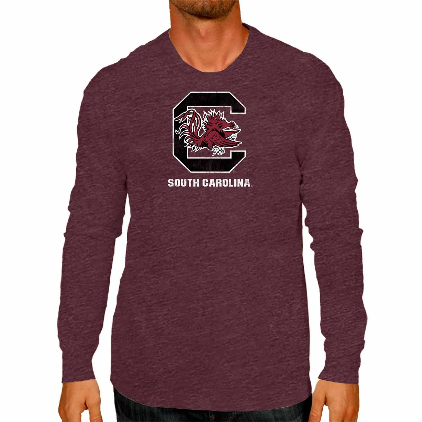 South Carolina Gamecocks NCAA MVP Adult Long-Sleeve Shirt - Maroon
