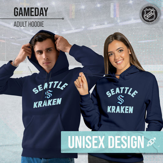 Seattle Kraken Adult NHL Gameday Hooded Sweatshirt - Navy
