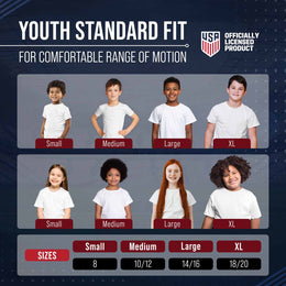 USA National Team Team Fan Apparel Youth US National Soccer Team T-Shirt For Boys & Girls - Red