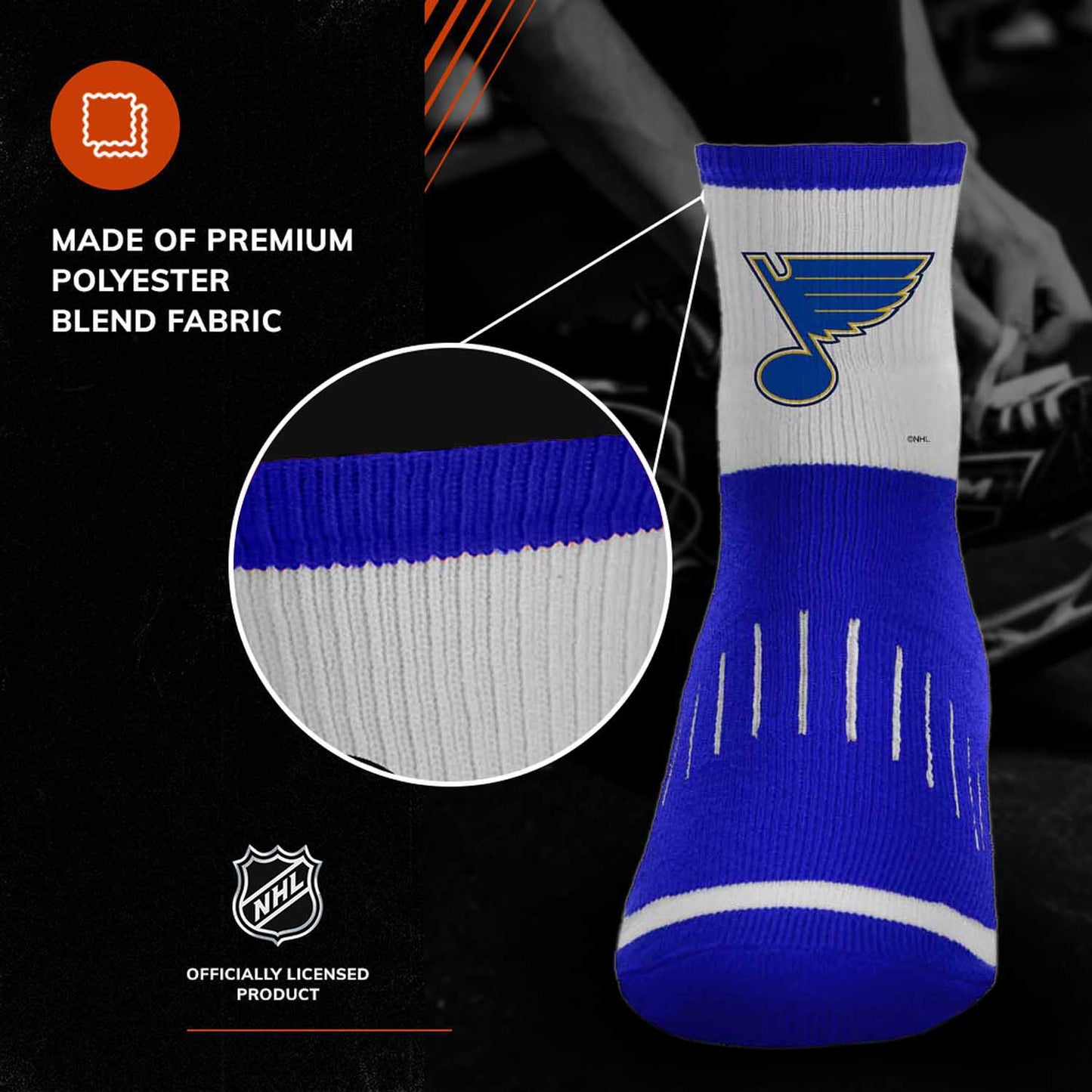 St. Louis Blues NHL Youth Surge Socks - Royal