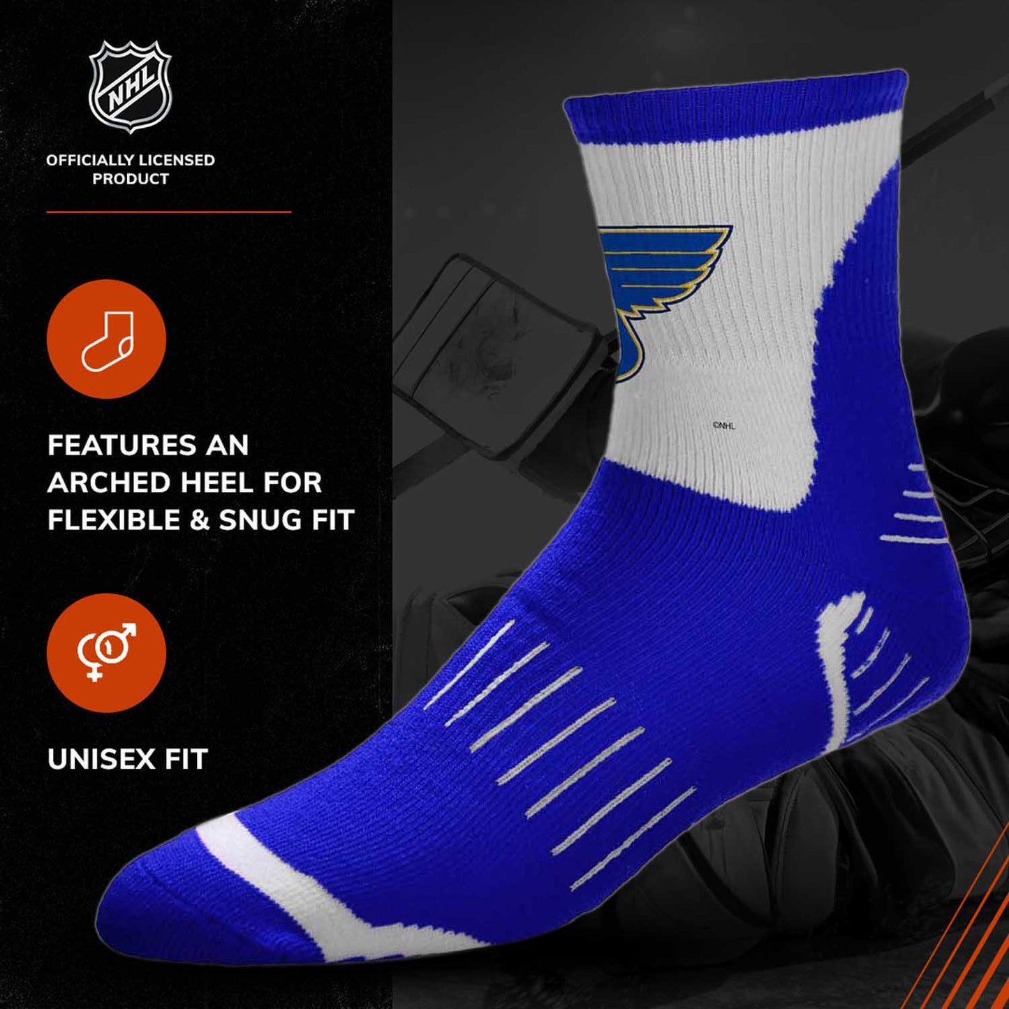 St. Louis Blues NHL Youth Surge Socks - Royal