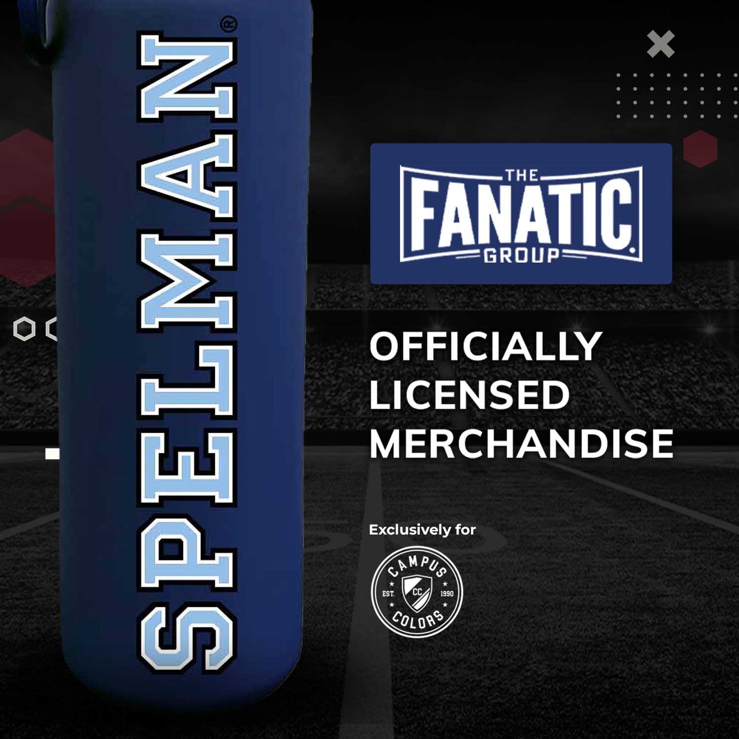 Spelman College NCAA Stainless Steel Water Bottle - Navy