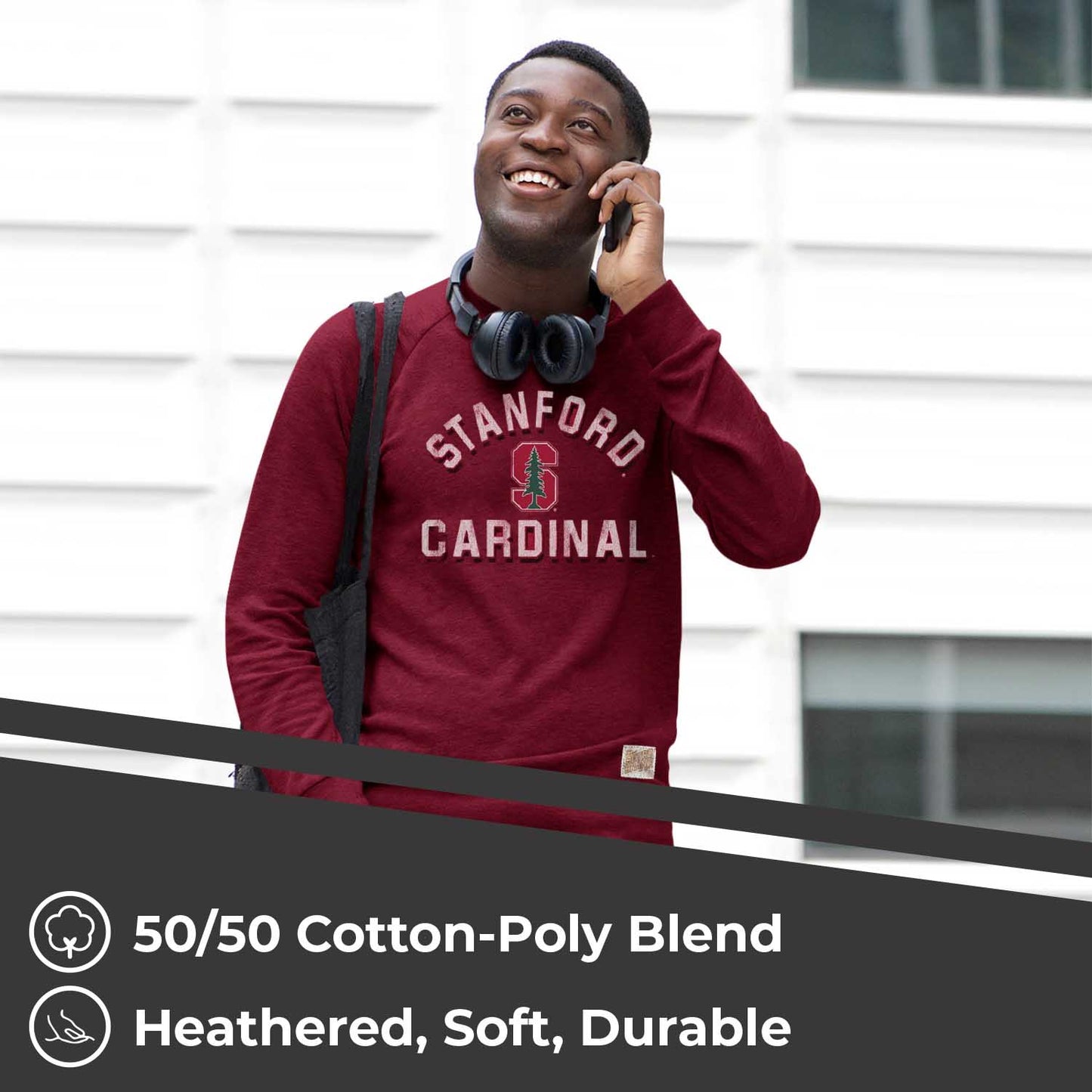 Stanford Cardinal Adult University Crewneck - Crimson