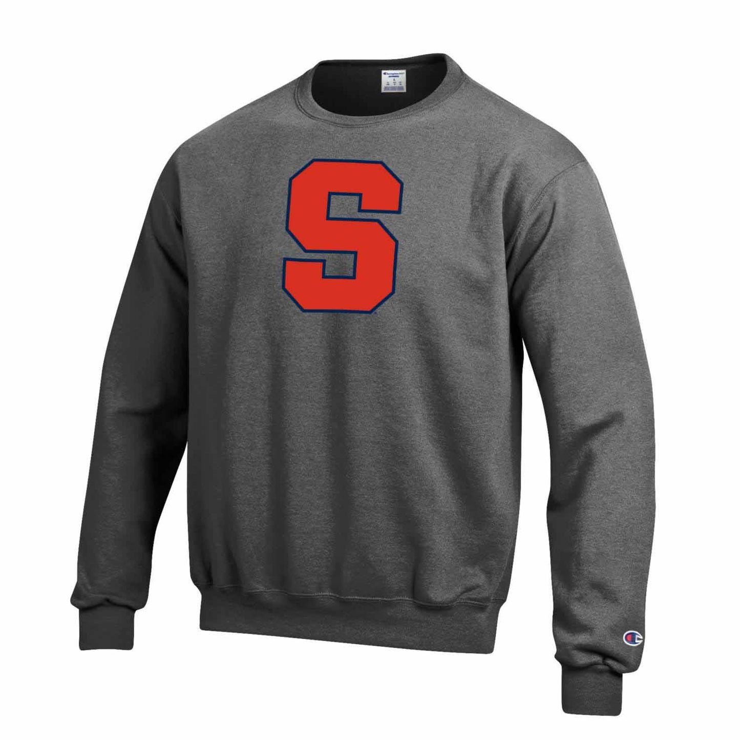 Syracuse Orange Adult Mascot Fleece Crewneck - Charcoal